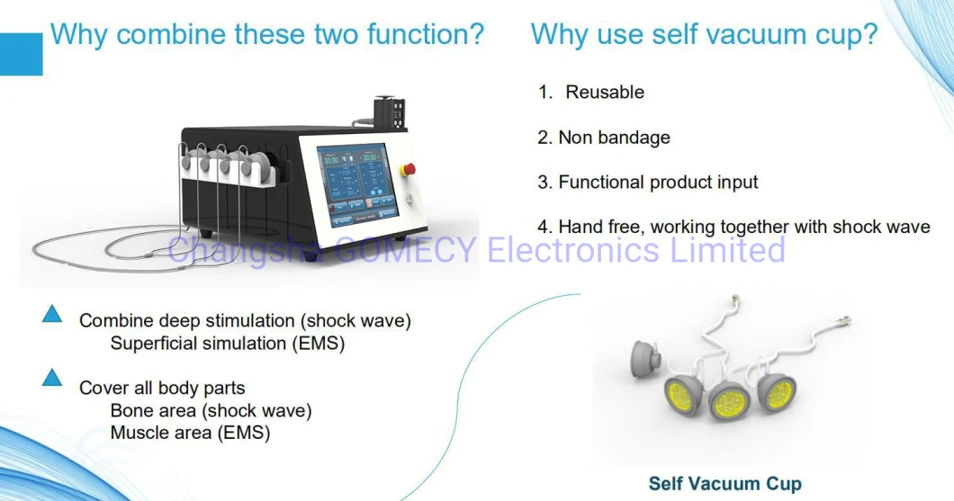 Physical EMS Shockwave Therapy Machine for ED and Pd Treatment