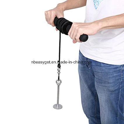 Wrist and Forearm Blaster, Wrist Roller and Forearm Roller Trainer with Non-Slip Handle and Nylon Webbing Rope for Arm Strength Training Esg10339