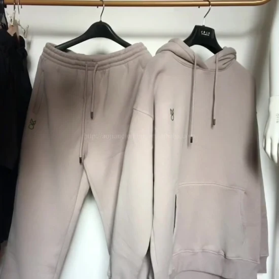 사용자 정의 풀오버 고품질 빈 Tracksuits 포켓 Tracksuit 세트와 남자의 땀 블랙 빈 조깅 슈트 남자 Tracksuit