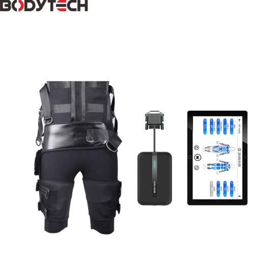 Bodytech Professional Microcurrent 20 분 EMS 전극 1V2 무선 EMS 피트니스 조끼 EMS 정장 훈련