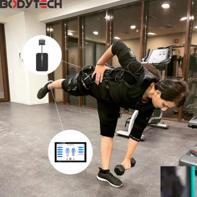 Bodytech 무선 EMS 트랙수트 체중 감소 전기 근육 자극 기능이 있는 전신 트레이닝 재킷