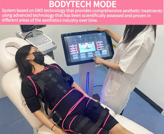 Bodytech 뷰티 살롱 장치 소비 칼로리 EMS 세션 조끼는 셀룰 라이트 조각 바디 원더 EMS 뷰티 슬리밍 슈트를 개선합니다